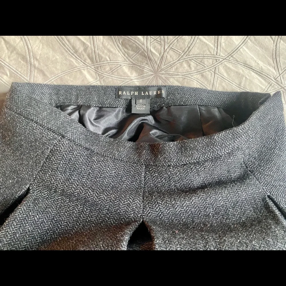 EUC Ralph Lauren Black Label Camel Hair Tweed Balloon Skirt, Gray, Size 6